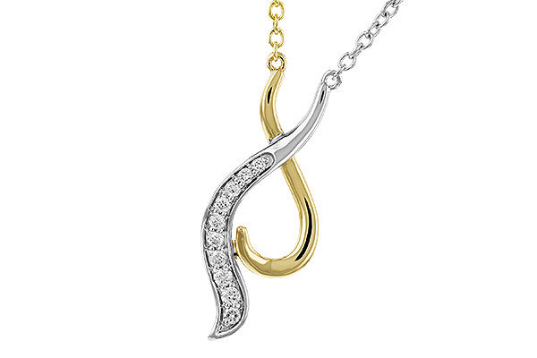 H311-32608: NECKLACE .10 TW (18")