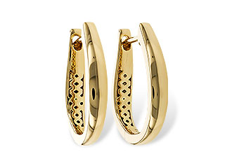H311-33535: GOLD EARRINGS (17MM)