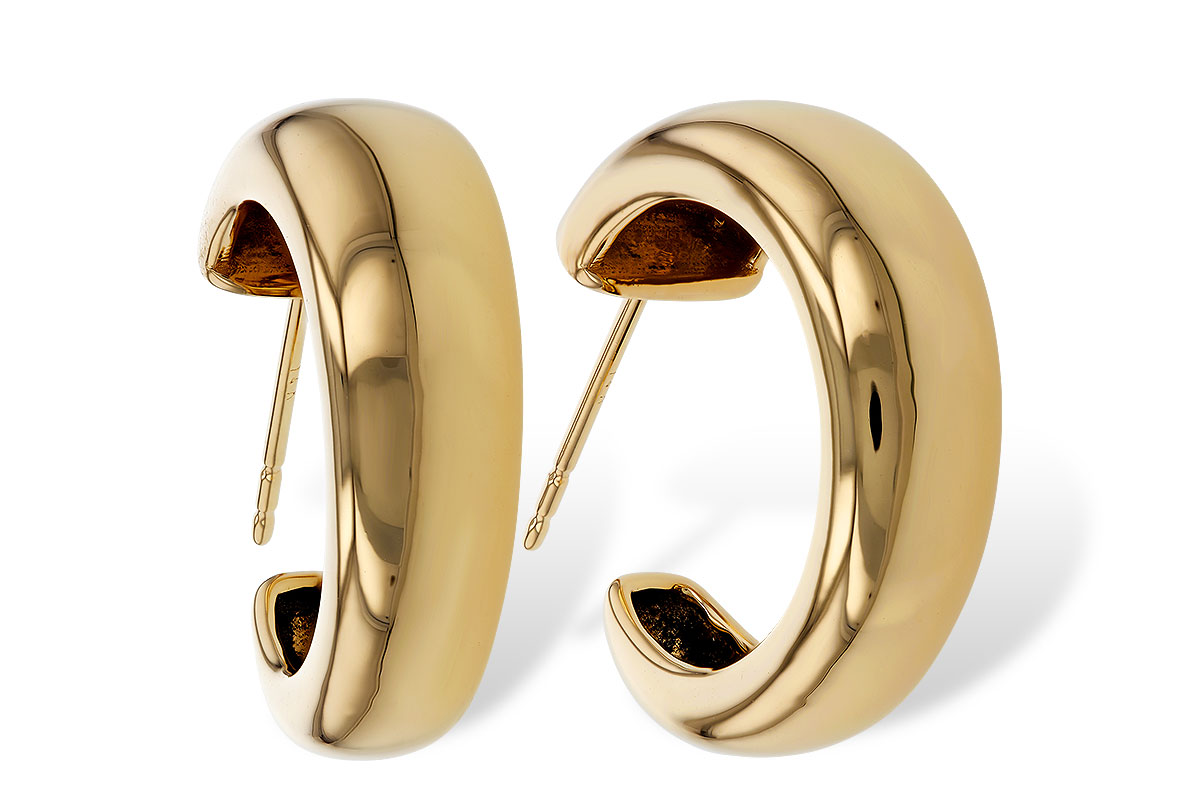 H311-35290: GOLD EARRINGS (20MM)