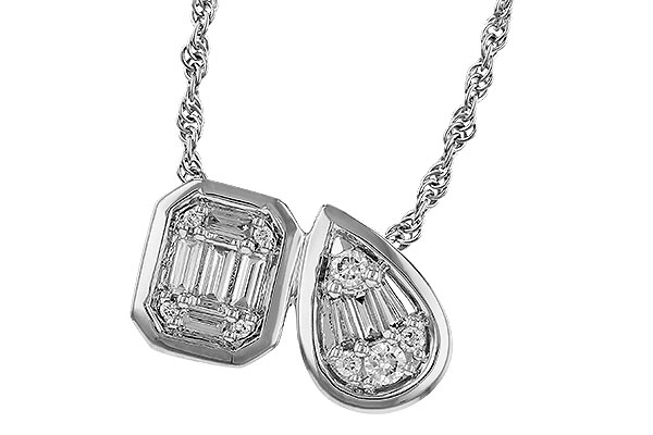 H311-35335: NECKLACE .17 BAG .25 TW