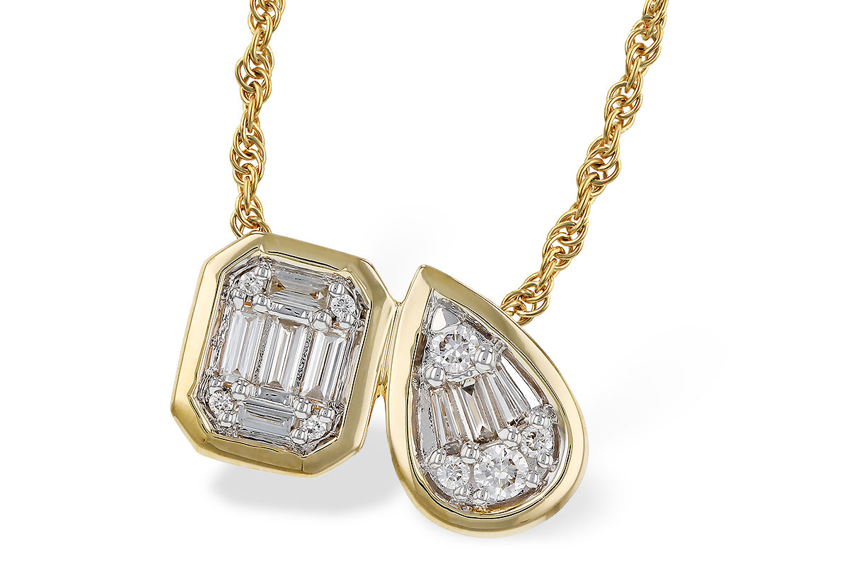 H311-35335: NECKLACE .17 BAG .25 TW