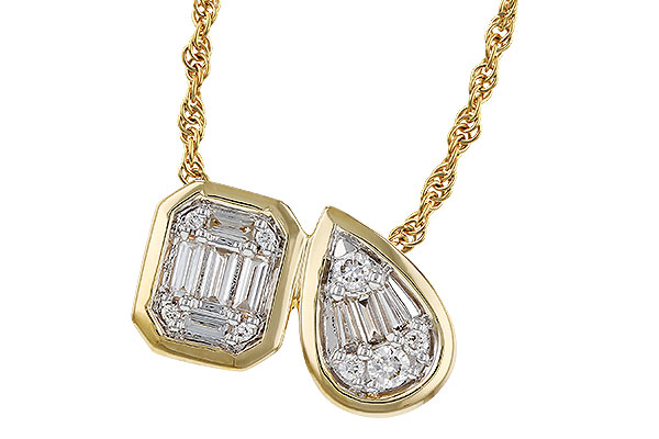 H311-35335: NECKLACE .17 BAG .25 TW
