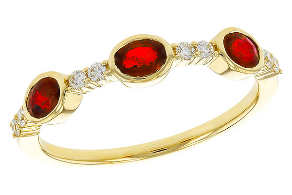 H311-36190: LDS WED RG .66 TW RUBY .78 TGW