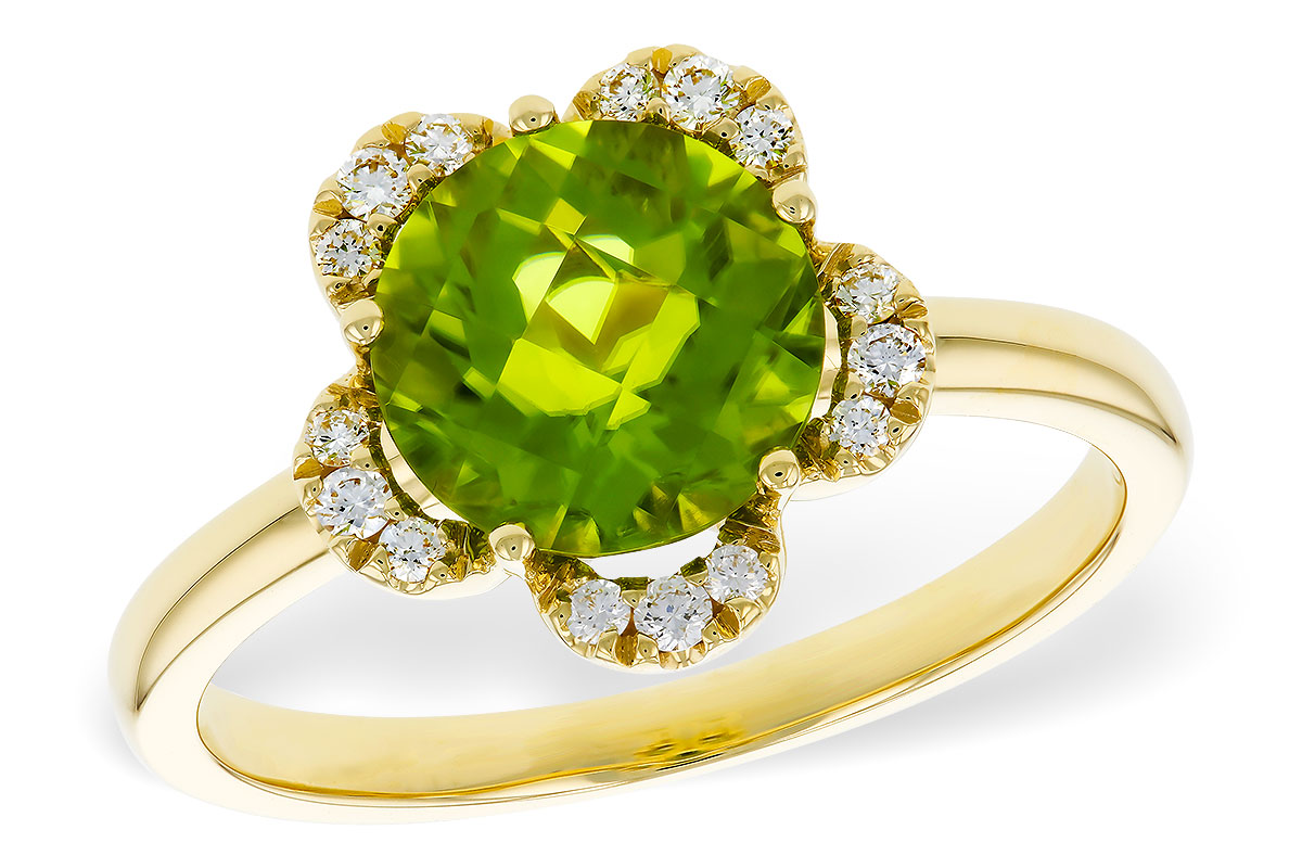 H311-36199: LDS RG 2.16 PERIDOT 2.28 TGW (8MM RD)