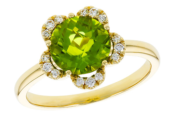 H311-36199: LDS RG 2.16 PERIDOT 2.28 TGW (8MM RD)