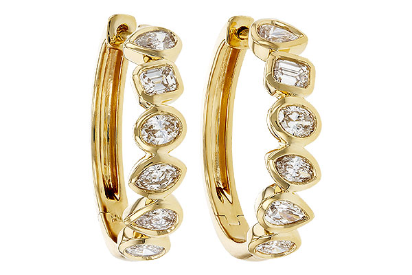H312-18917: EARRINGS 1.10 TW FANCY CUT DIAS
