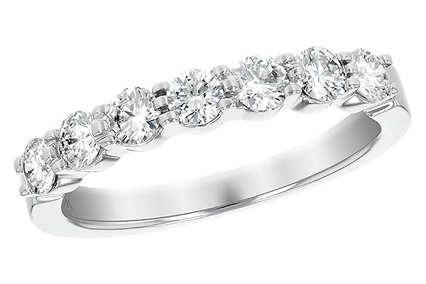 K129-51726: LDS DIA WED RG .75 TW (7 STONES)