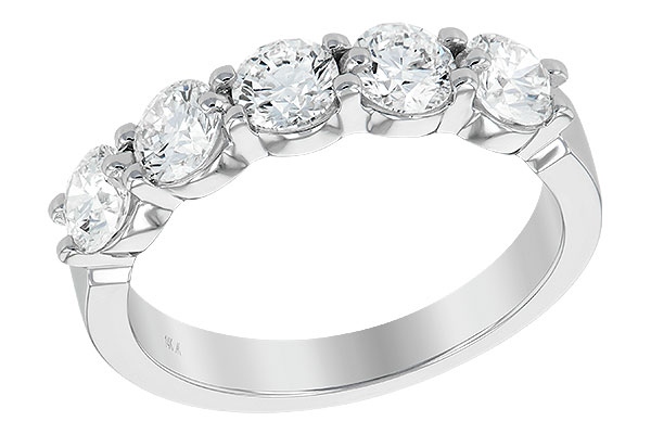 K222-25326: LDS DIA WED RG 1.50 TW (5 STONES)