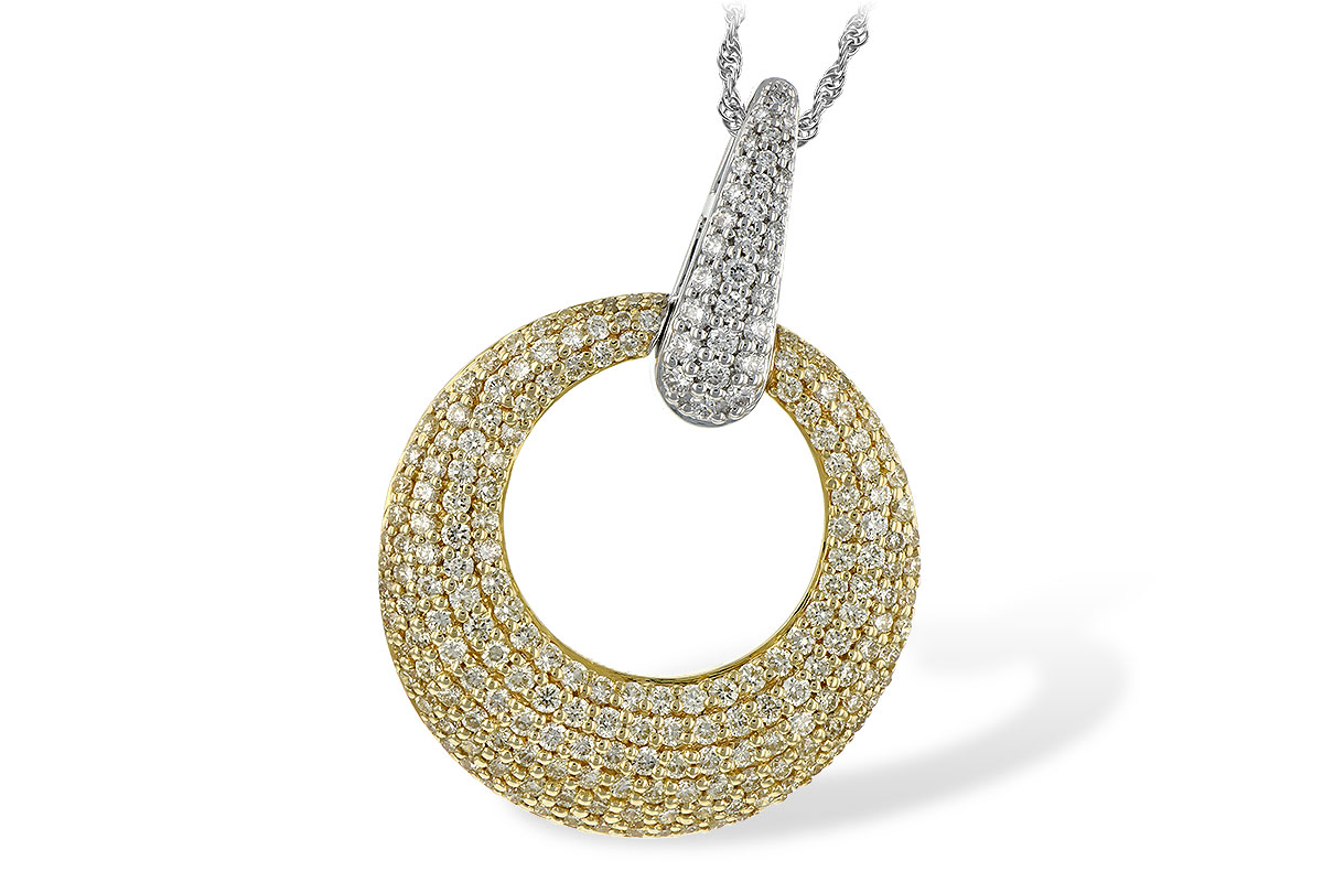 K225-85353: NECK 1.64 YELLOW DIAS 1.90 TW