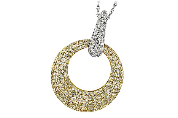 K225-85353: NECK 1.64 YELLOW DIAS 1.90 TW
