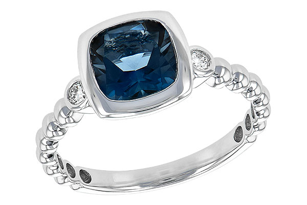 K225-89826: LDS RG 1.58 LONDON BLUE TOPAZ 1.66 TGW