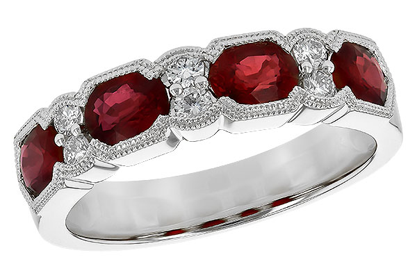 K226-75344: LDS WED RG 1.66 RUBY 1.84 TGW (5x4MM RUBY)