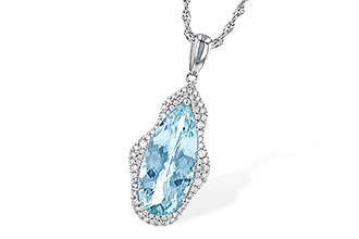K226-78944: NECK 3.97 AQUAMARINE 4.20 TGW