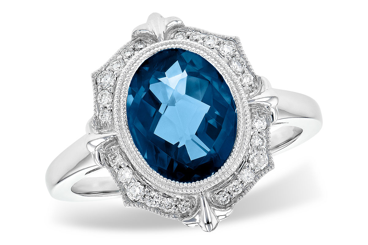 K226-80744: LDS RG 3.00 LONDON BLUE TOPAZ 3.16 TGW
