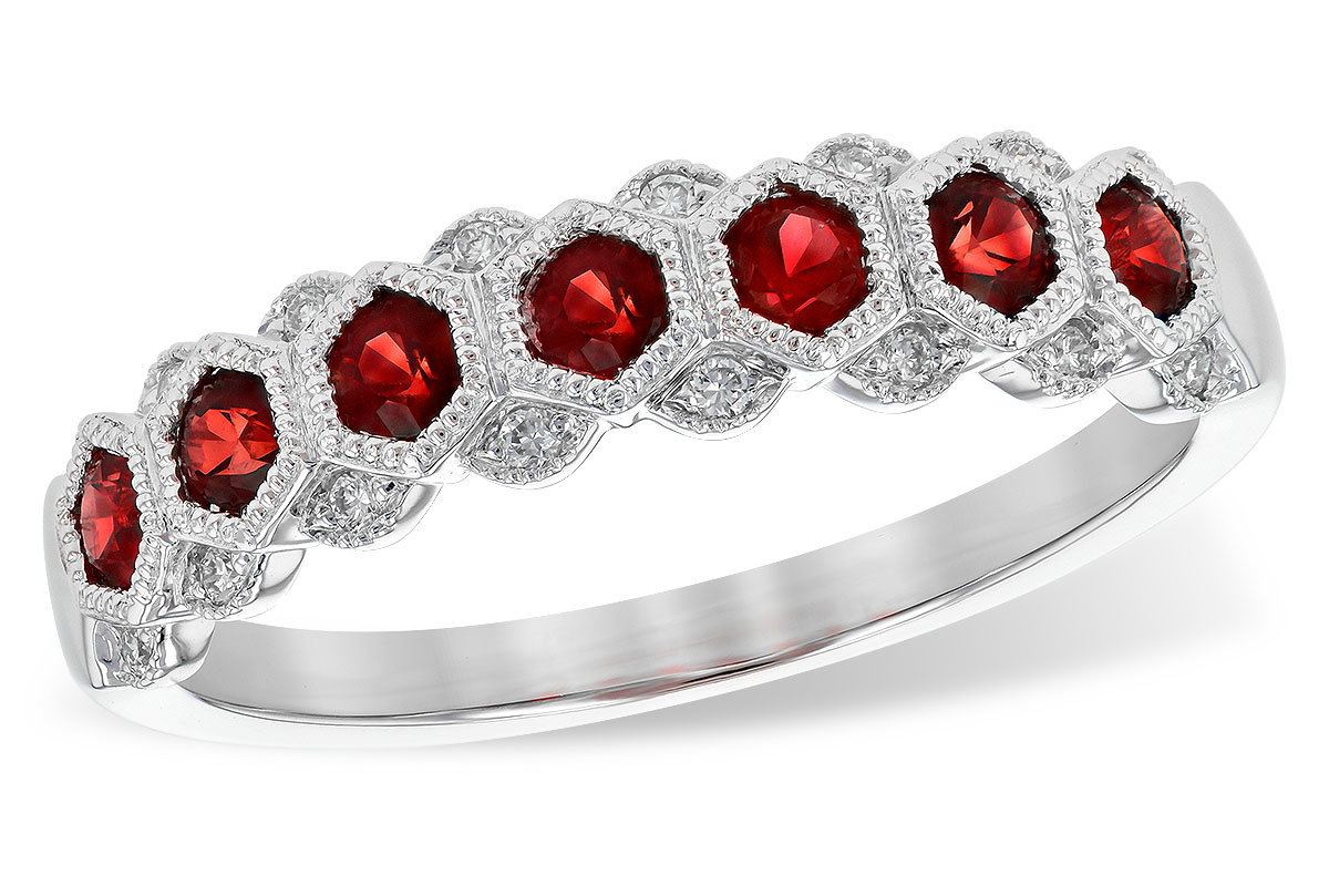 K226-81690: LDS WED RG .52 RUBY .59 TGW