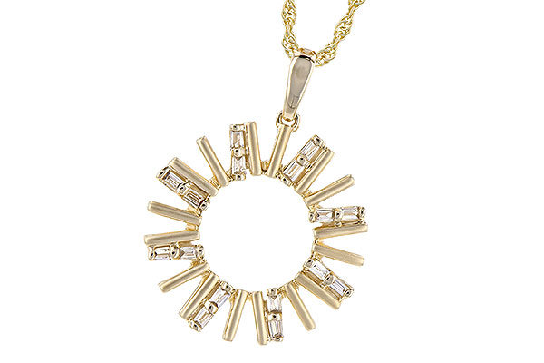 K309-50790: NECK .14 TW BAGUETTES