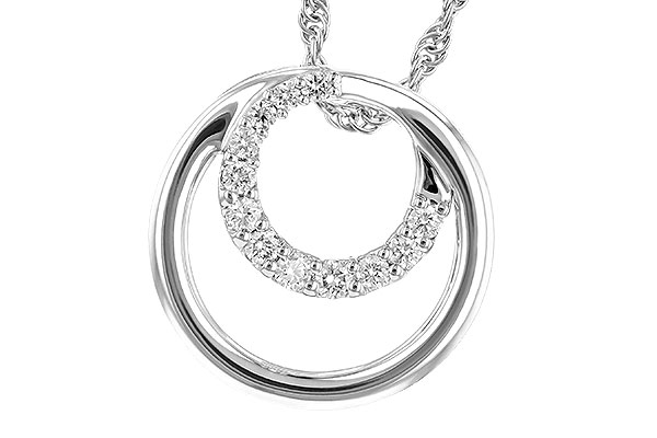 K309-52608: NECKLACE .15 TW