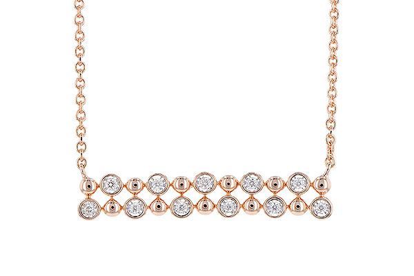 K309-53490: NECKLACE .12 TW