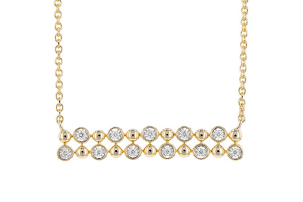 K309-53490: NECKLACE .12 TW