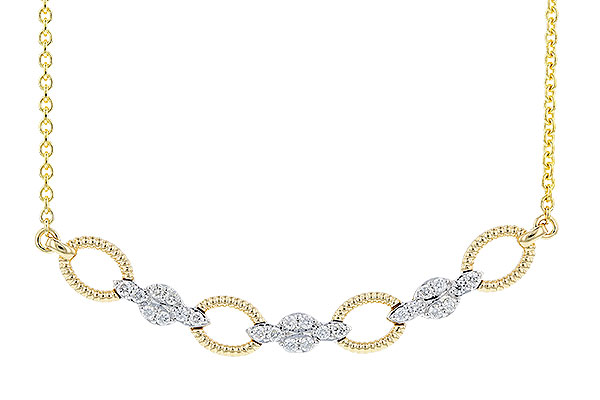 K310-39844: NECKLACE .25 TW (18")