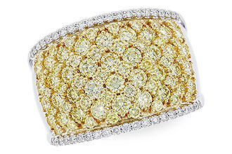 K310-39862: LDS DIA WED RG 2.19 YELLOW DIAS 2.37 TW