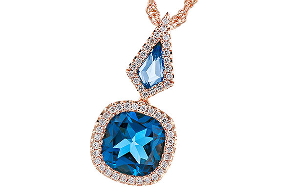 K310-40744: NECK 2.24 TW LONDON BLUE TOPAZ 2.40 TGW