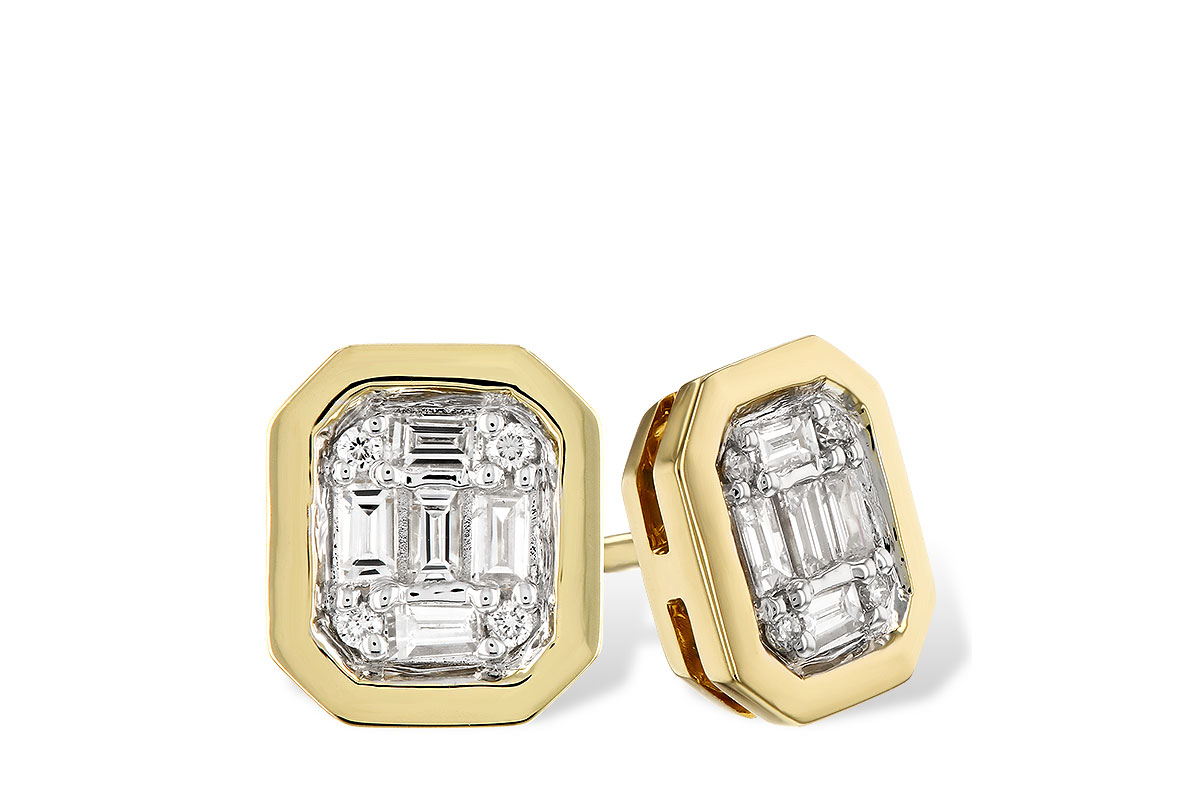 K310-44426: EARRINGS .13 BAG .16 TW
