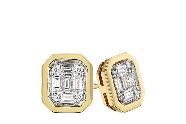 K310-44426: EARRINGS .13 BAG .16 TW