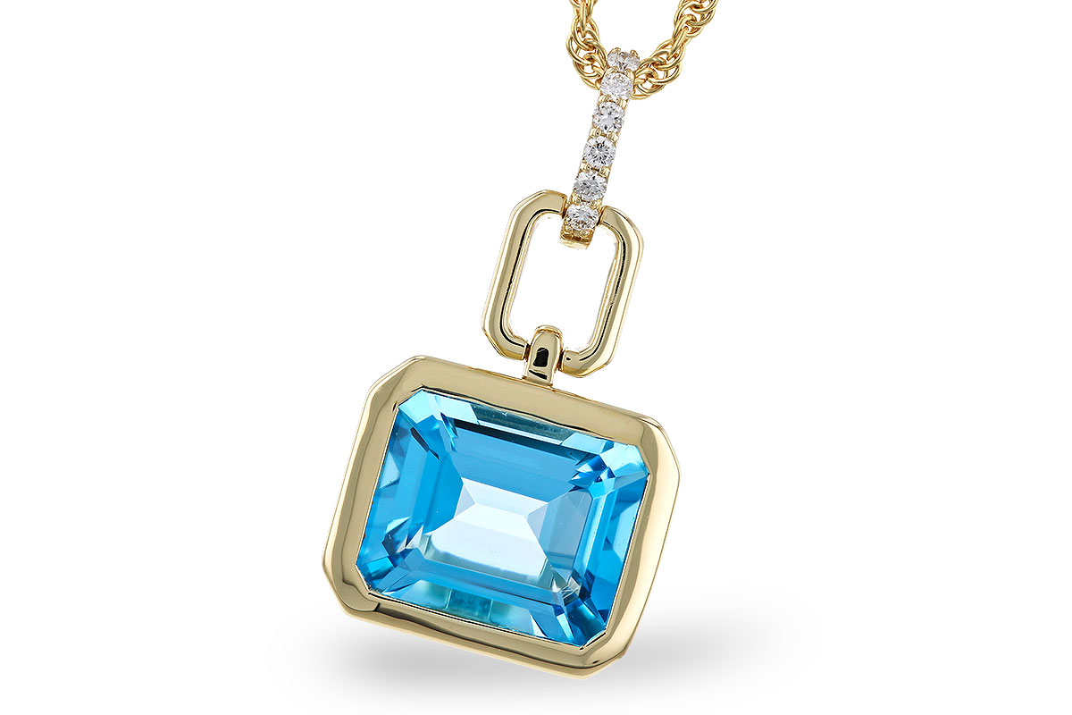 K311-31726: NECKLACE 3.26 BLUE TOPAZ 3.30 TGW (10x8MM BT)