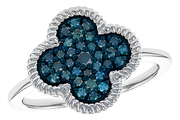 K311-32626: LDS DIA RG .33 TW BLUE DIAMONDS