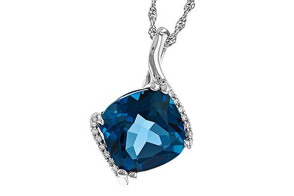 K311-34426: NECK 4.42 LONDON BLUE TOPAZ 4.50 TGW (10MM LBT)