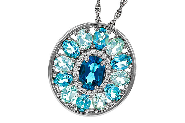 K311-34435: NECK 3.02 TW BLUE TOPAZ 3.10 TGW (7x5MM LBT CTR)