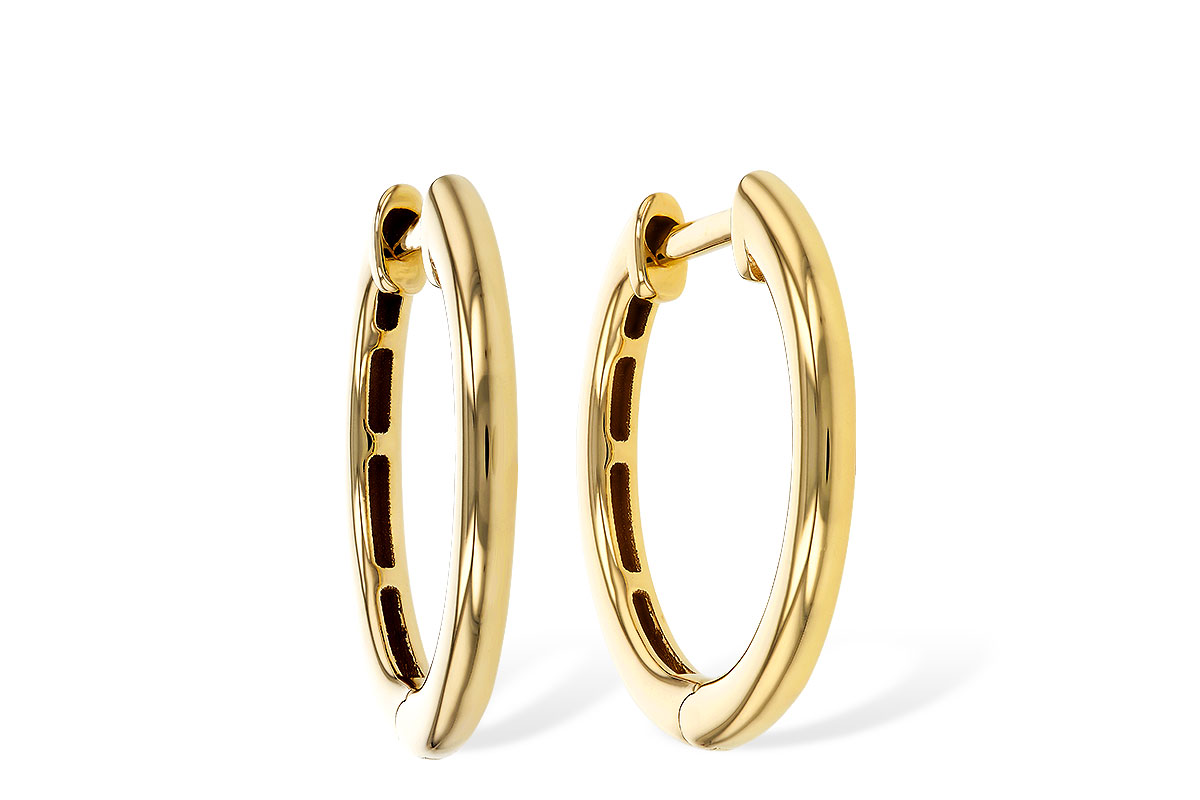 K311-35290: GOLD EARRINGS (16MM)