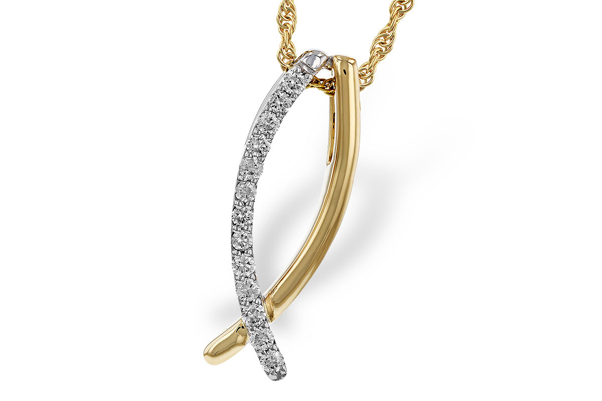 K311-35299: NECKLACE .25 TW