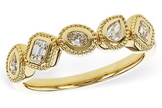 K311-35353: LDS DIA WED RG .34 TW FANCY CUT DIAS