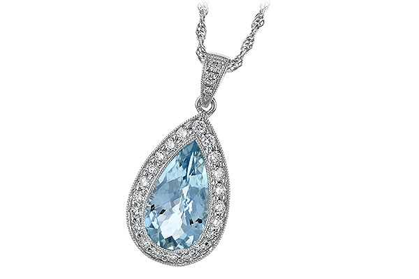 L042-27171: NECKLACE 2.20 AQUA 2.55 TGW