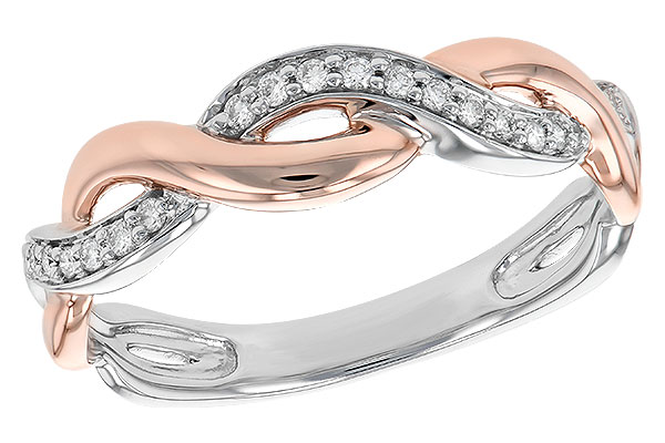 L222-21653: LDS DIA WED RG .10 TW (ROSE & WG)