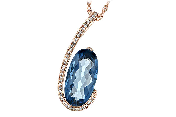 L225-83544: NECK 4.48 LONDON BLUE TOPAZ 4.60 TGW
