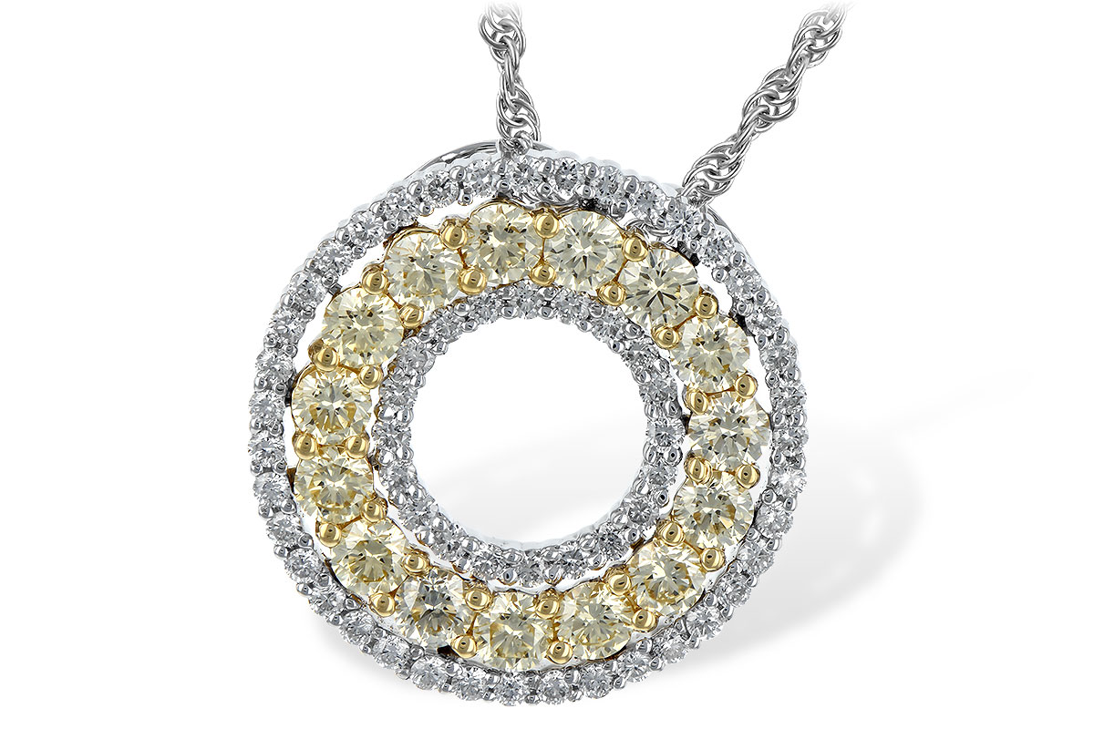 L225-84399: NECK 1.08 YELLOW DIAS 1.55 TW