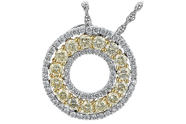 L225-84399: NECK 1.08 YELLOW DIAS 1.55 TW