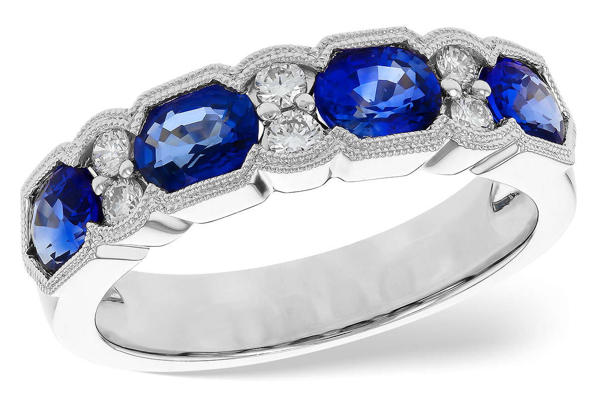 L225-90808: LDS WED RG 1.72 SAPPHIRE 1.90 TGW (5x4MM SAPP)