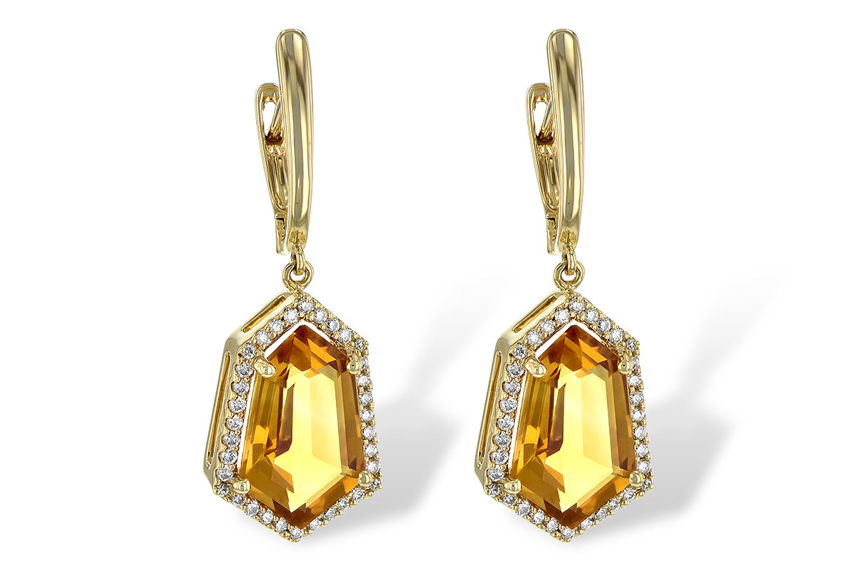 L226-74408: EARR 3.80 TW CITRINE 4.05 TGW