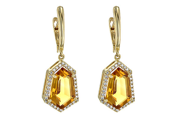 L226-74408: EARR 3.80 TW CITRINE 4.05 TGW