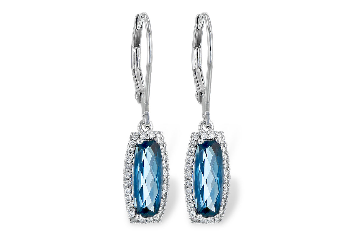 L226-78944: EARR 2.10 LONDON BLUE TOPAZ 2.28 TGW