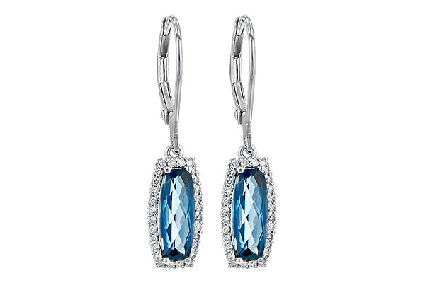 L226-78944: EARR 2.10 LONDON BLUE TOPAZ 2.28 TGW