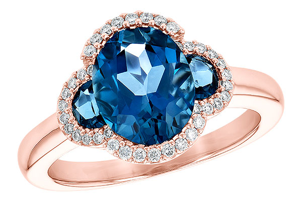 L226-78971: LDS RG 3.04 TW LONDON BLUE TOPAZ 3.20 TGW