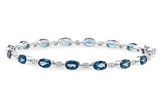 L226-78999: BRACELET 7.20 LONDON BLUE TOPAZ 7.36 TGW
