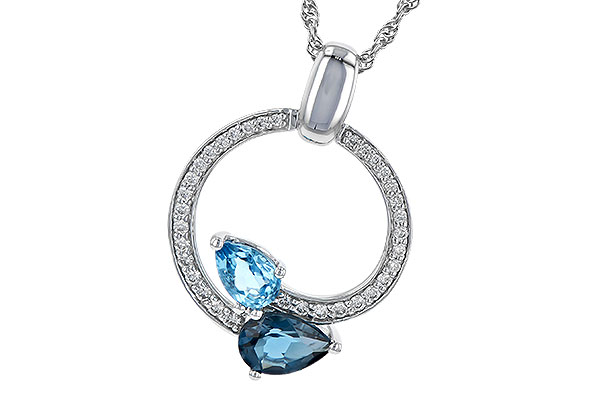 L226-79862: NECK 1.22 BLUE TOPAZ 1.40 TGW