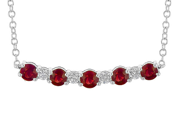 L226-81644: NECK .58 TW RUBY .70 TGW