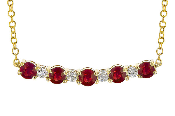 L226-81644: NECK .58 TW RUBY .70 TGW